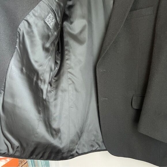 Jos. A. BANK Mens Black 100% CAMELHAIR Lined Blazer Jacket size 42LG - Picture 7 of 13